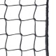 Black safety net in PA 100 mesh - bolt rope