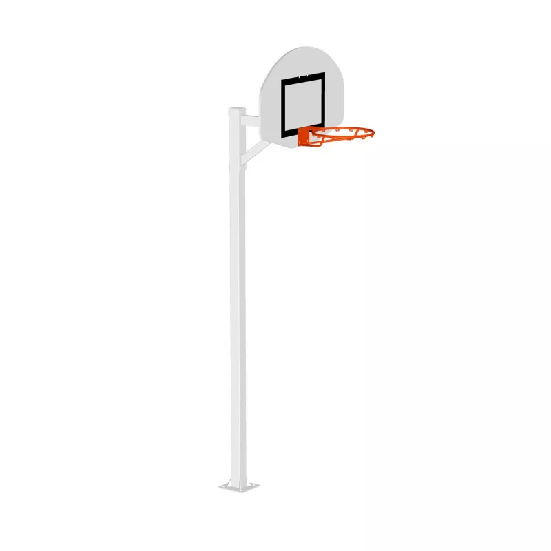 But de basket Acier galvanisé section 90x90mm - Hauteur ajustable 2,60m - 3,5m