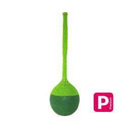 Cocoon: PVC balloon Ø60cm, covered with a polyamide net
