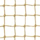 Net made of polypropylene, without knot square mesh, mesh 45mm, color Beige