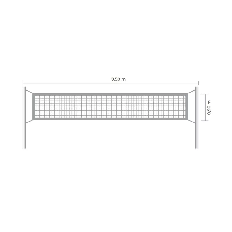 Filet Volley Ø2mm câblé 30820