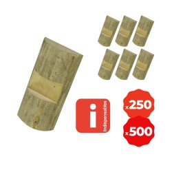 Wooden wedge Ø100mm, length 200mm