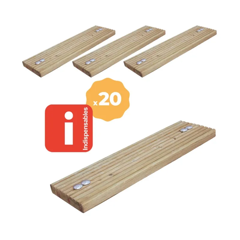 Grooved gangway board