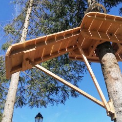 Platform on bracket treated timber class 4 thickness 32mm - Square form + access
