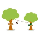 Ancre Volante | Module de jeu tyrolien SPS Filets
