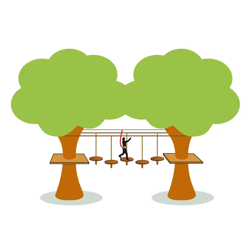 Hanging Plate | Wooden Apparatus for Tree Climbing