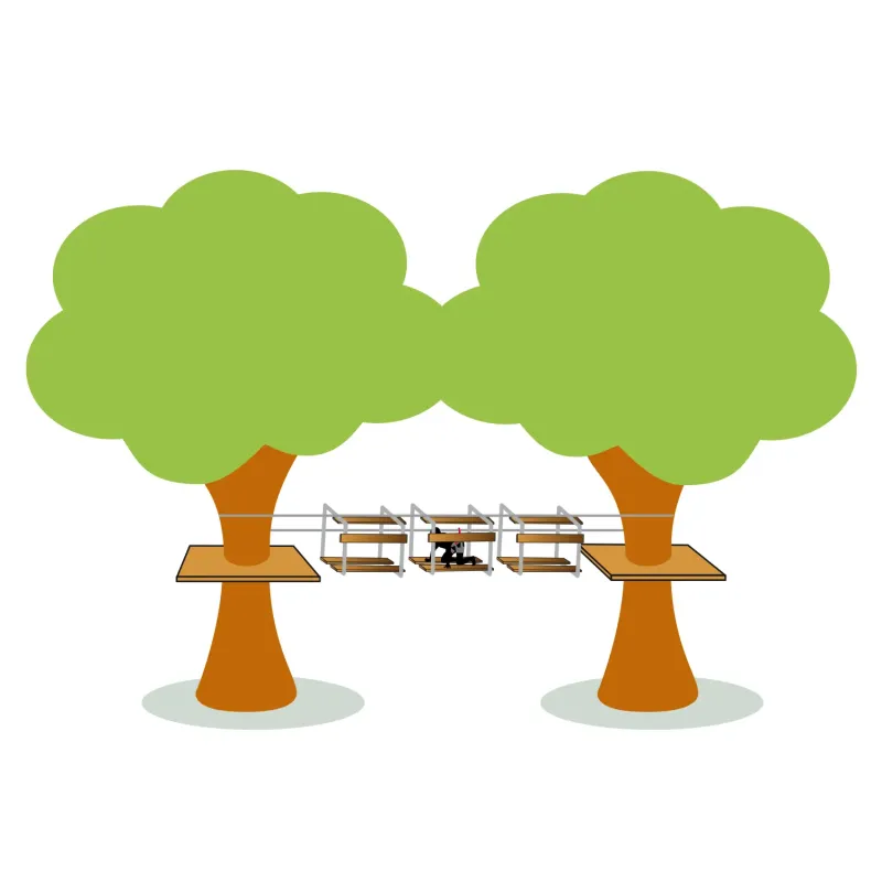 Swing Seat| Wooden games for treetop adventure park by SPS Filets