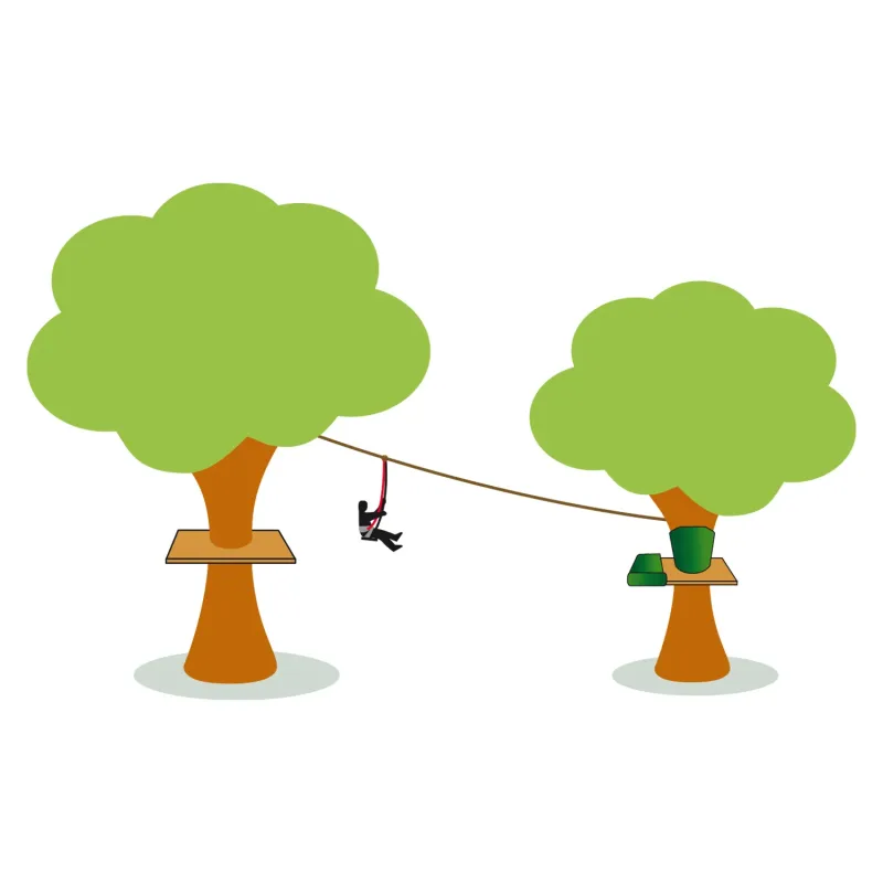 Zip line children's swing | SPS Filets Zip line