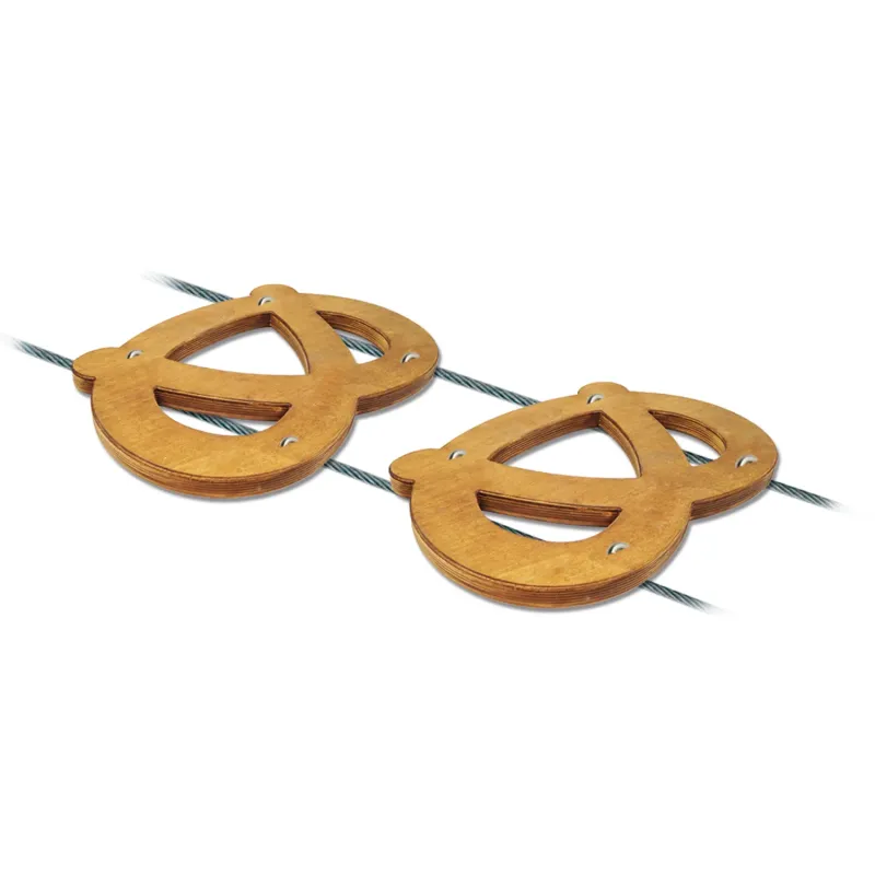 Le Bretzel | Module de jeu en bois pour parcs accrobranche SPS Filets