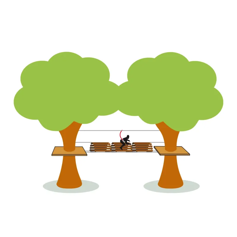 Pommel Horse : Treetop Adventures Play Module | Wooden Games SPS Filets