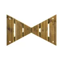 Hourglass ECO adventure course module class 4 treated wood suspended robust durable | Height play SPS Filets